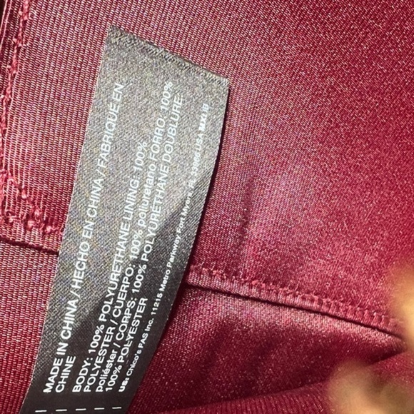 WHBM wine burgundy merlot floral studded envelope clutch wristlet handbag - Picture 6 of 8